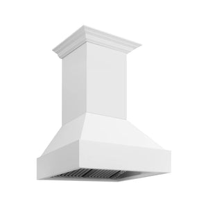 ZLINE - 30 in. Wooden Wall Mount Range Hood in Rustic Bright White Finish (355WW-30)