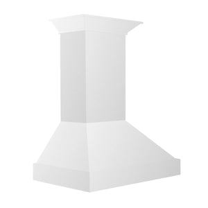 ZLINE - 36 in. Wooden Wall Mount Range Hood in Smooth Bright White Finish (KBWW-36)