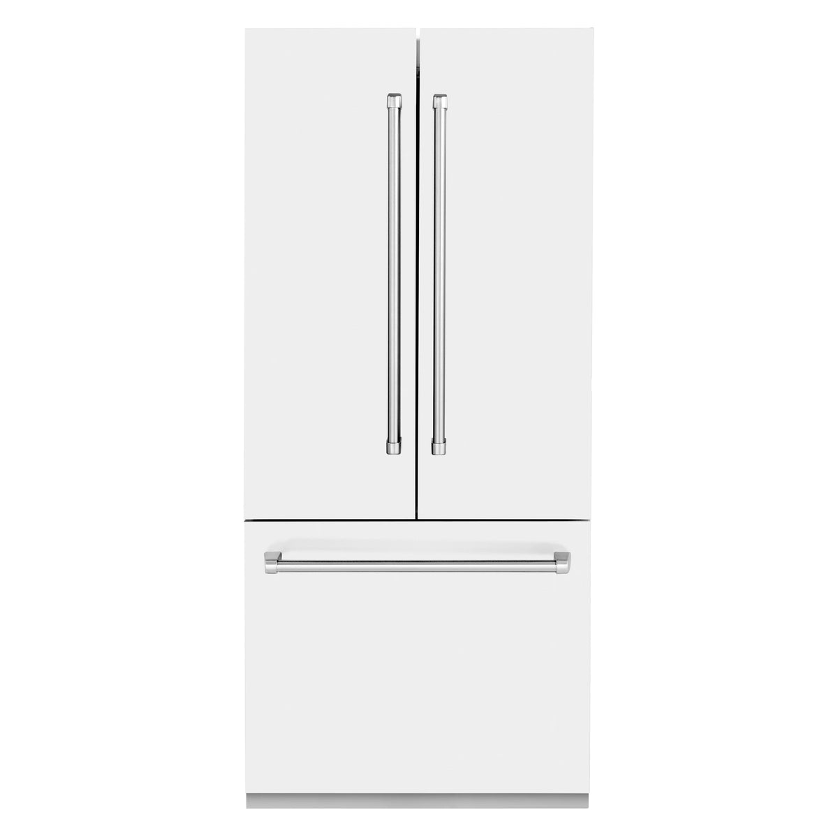 ZLINE - 36&quot; 19.6 cu. ft. Built-In 3-Door French Door Refrigerator, Internal Water,Ice Dispenser,White Matte