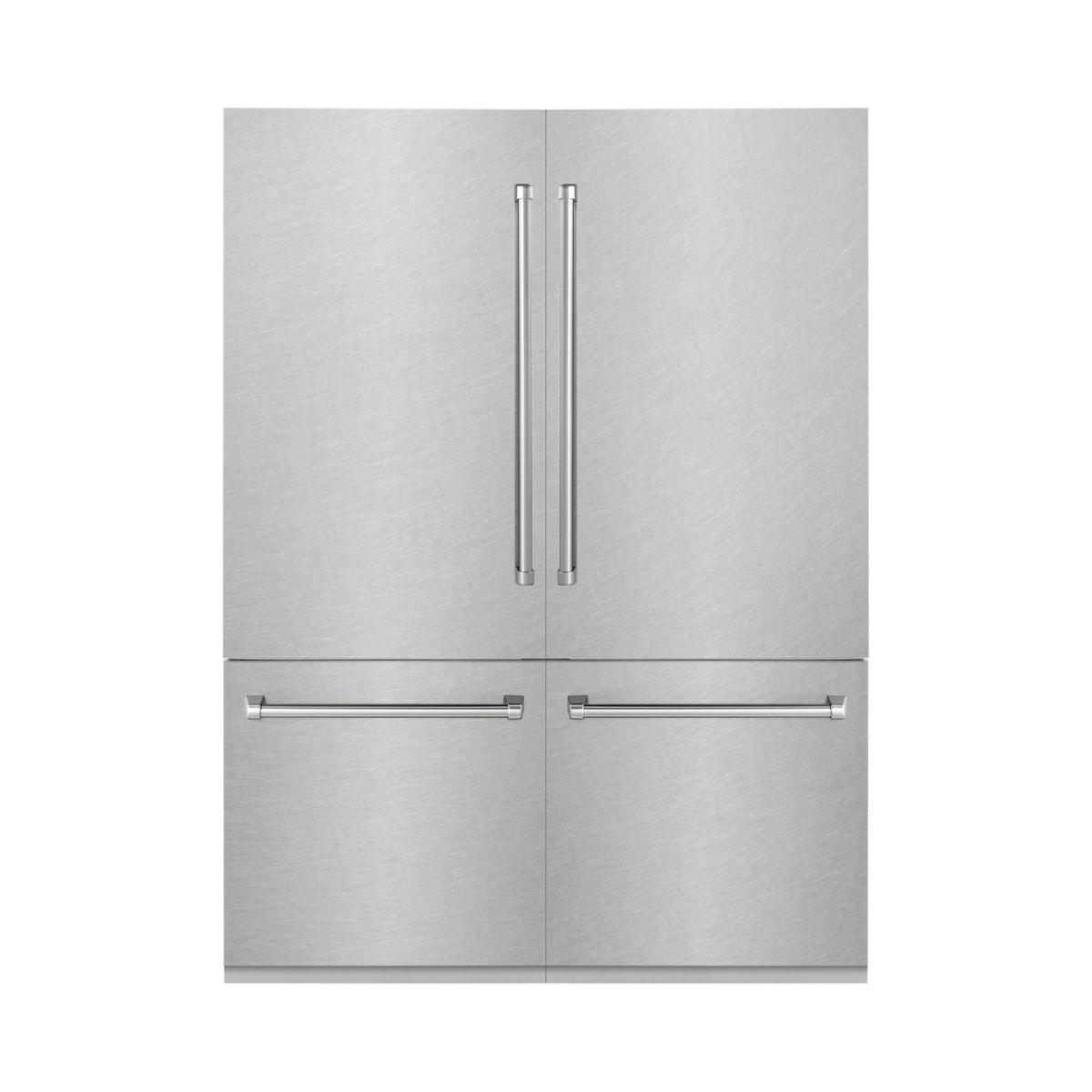 ZLINE - 60&quot; 32.2 cu. ft. Built-In 4-Door French Door Freezer Refrigerator, Internal Water, Ice Dispenser, Fingerprint Resistant Stainless Steel