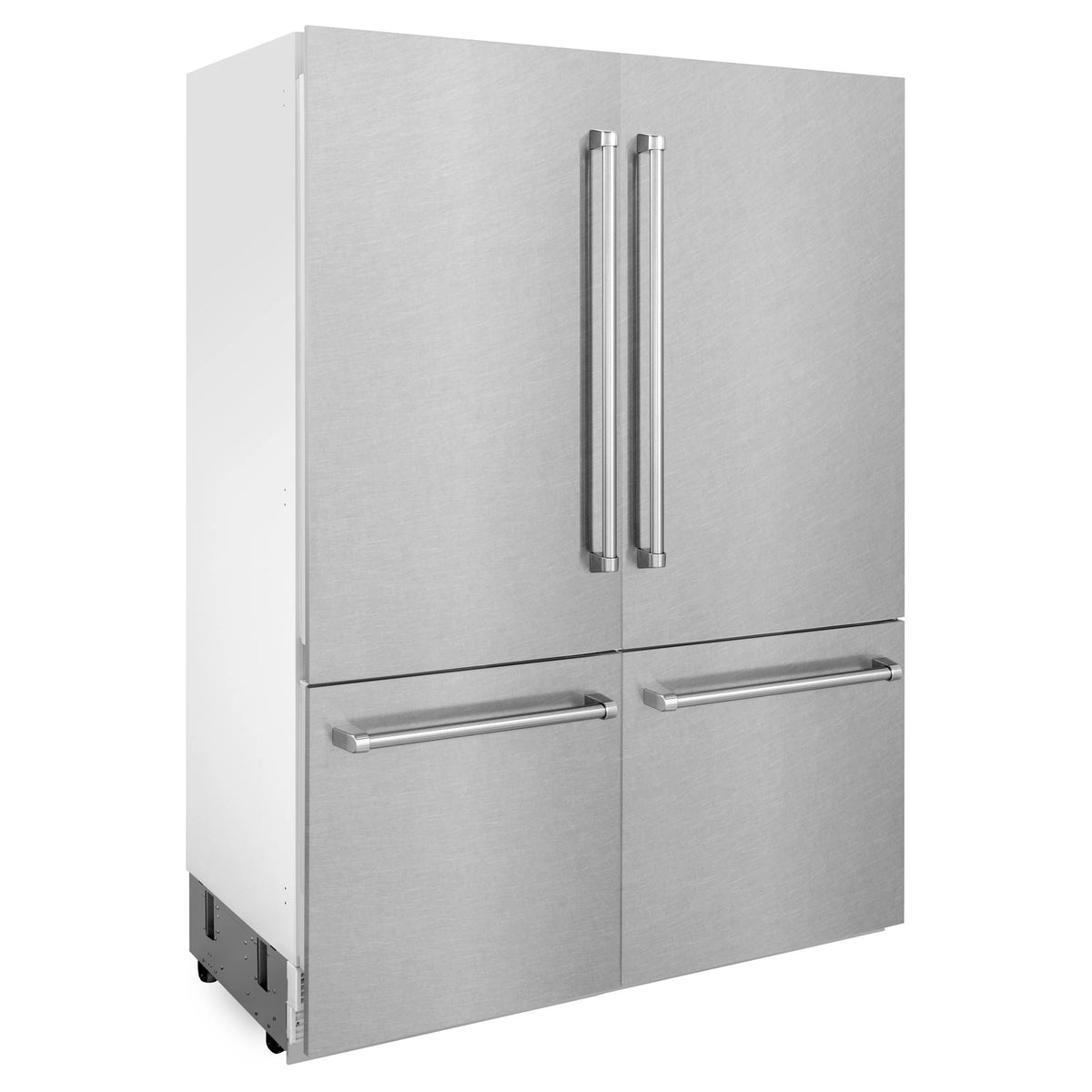 ZLINE - 60&quot; 32.2 cu. ft. Built-In 4-Door French Door Freezer Refrigerator, Internal Water, Ice Dispenser, Fingerprint Resistant Stainless Steel