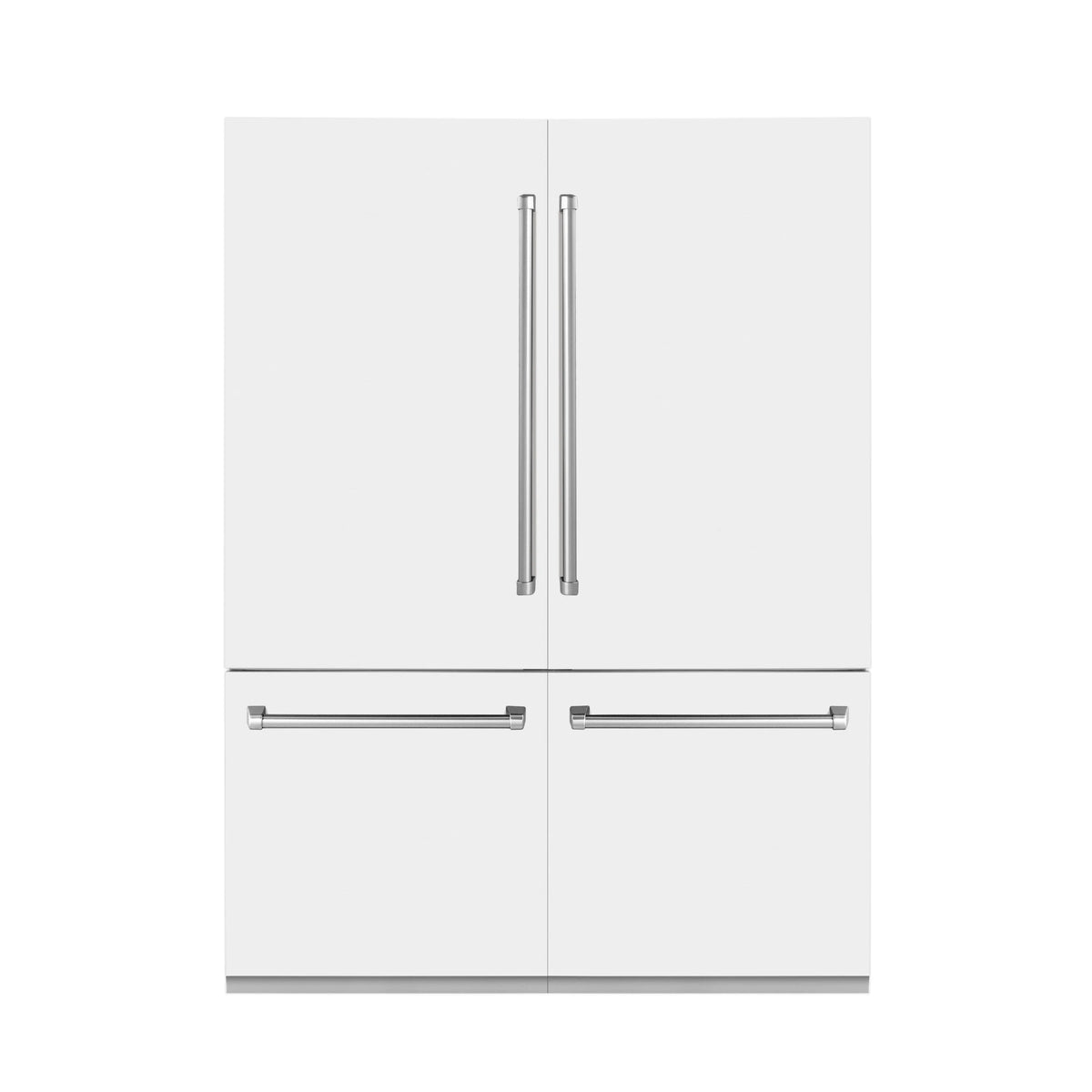ZLINE - 60&quot; 32.2 cu. ft. Built-In 4-Door French Door Refrigerator, Internal Water, Ice Dispenser,White Matte