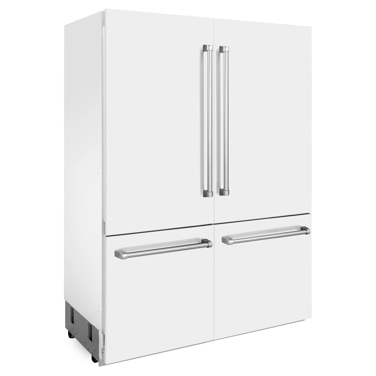 ZLINE - 60&quot; 32.2 cu. ft. Built-In 4-Door French Door Refrigerator, Internal Water, Ice Dispenser,White Matte