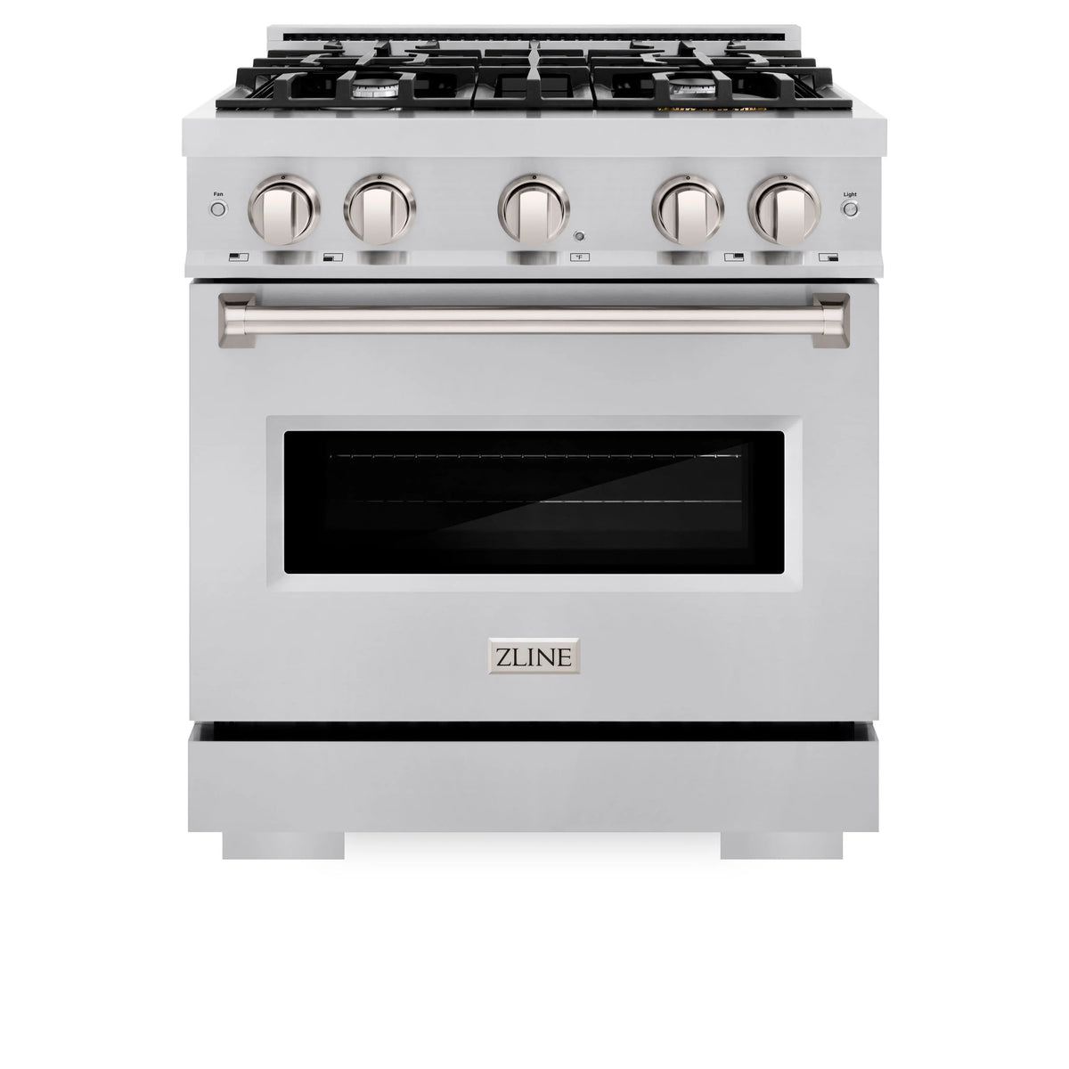 ZLINE - 30 in. 4.2 cu. ft. Classic Gas Range with 4 Burner Cooktop and Convection Gas Oven in Stainless Steel (CGR30)