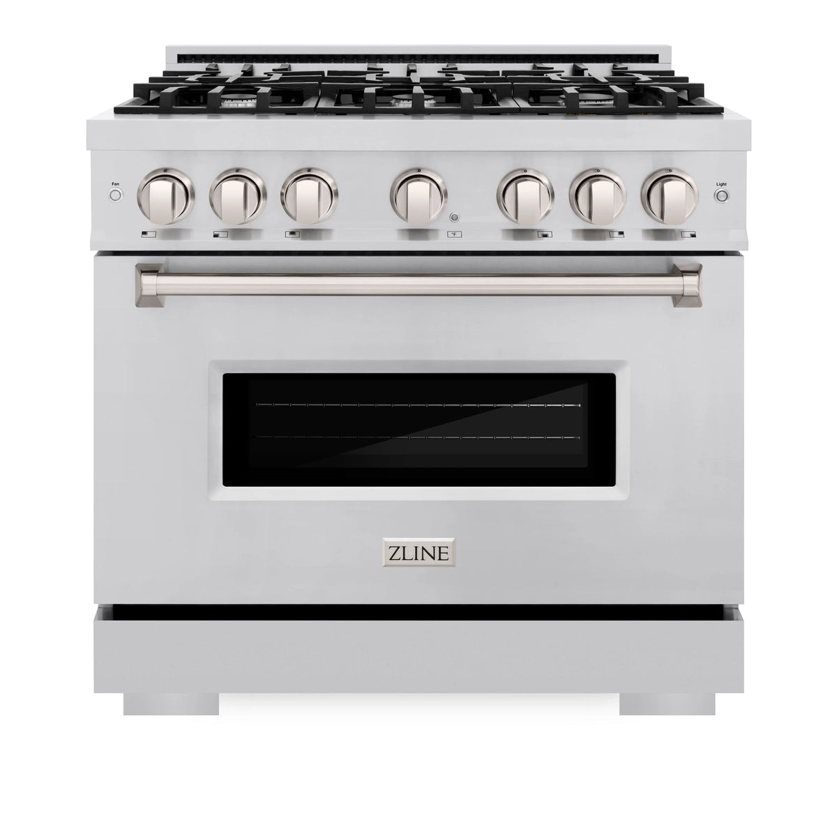 ZLINE - 36 in. 5.2 cu. ft. Classic Gas Range with 6 Burner Cooktop and Convection Gas Oven in Stainless Steel (CGR36)