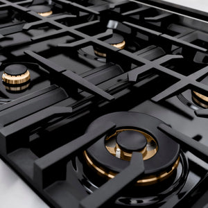 ZLINE - Autograph Edition 48 in. 6.7 cu. ft. Classic Double Oven Gas Range with 8 Burner Cooktop in Stainless Steel with White Matte Doors and Matte Black Accents