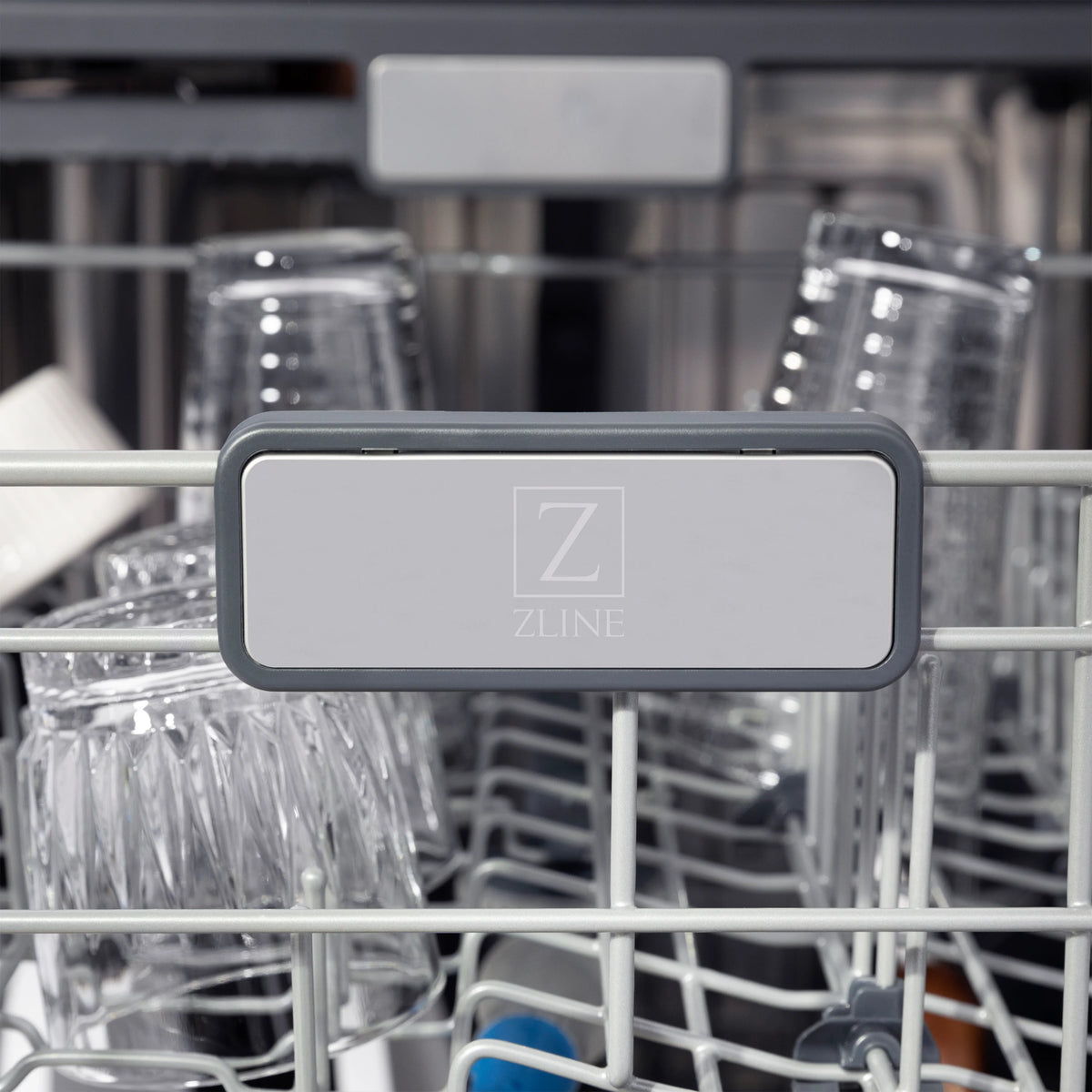 ZLINE 24&quot; Monument Series 3rd Rack Top Touch Control Dishwasher in Red Matte with Stainless Steel Tub, 45dBa