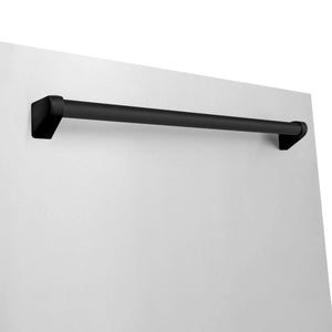 ZLINE - 30" Autograph Edition Kitchen Package with Stainless Steel Dual Fuel Range, Range Hood and Dishwasher with Matte Black Accents