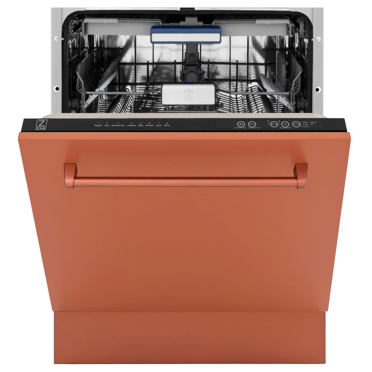 ZLINE 24&quot; Tallac Series 3rd Rack Tall Tub Dishwasher in Copper with Stainless Steel Tub, 51dBa (DWV-C-24)