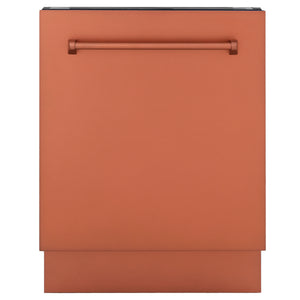 ZLINE 24" Tallac Series 3rd Rack Tall Tub Dishwasher in Copper with Stainless Steel Tub, 51dBa (DWV-C-24)