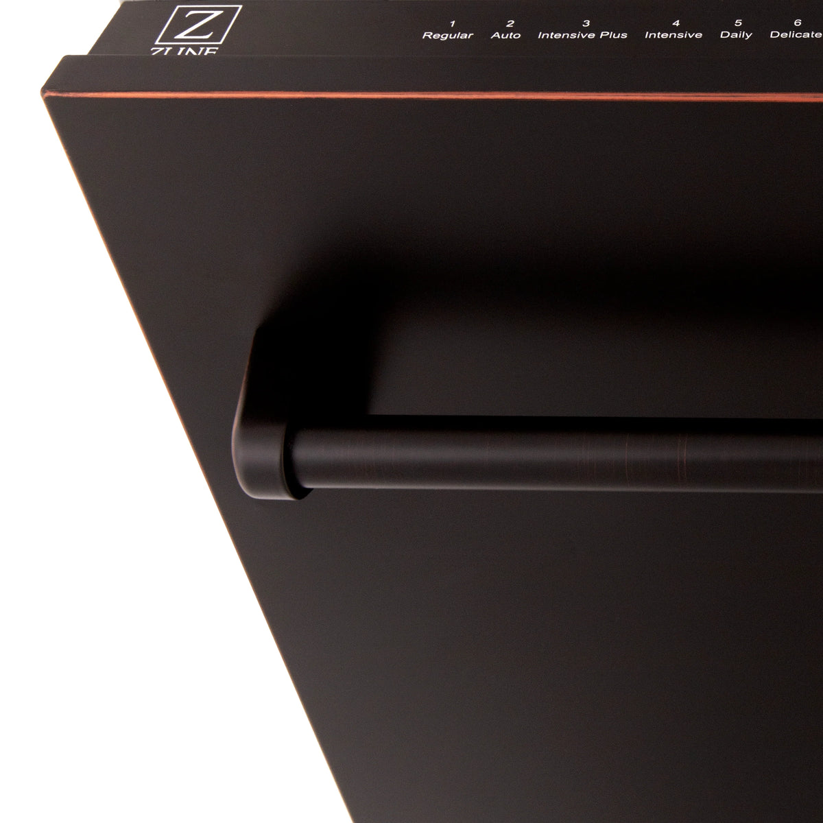 ZLINE 18&quot; Tallac Series 3rd Rack Top Control Dishwasher in Oil Rubbed Bronze with Stainless Steel Tub, 51dBa (DWV-ORB-18)