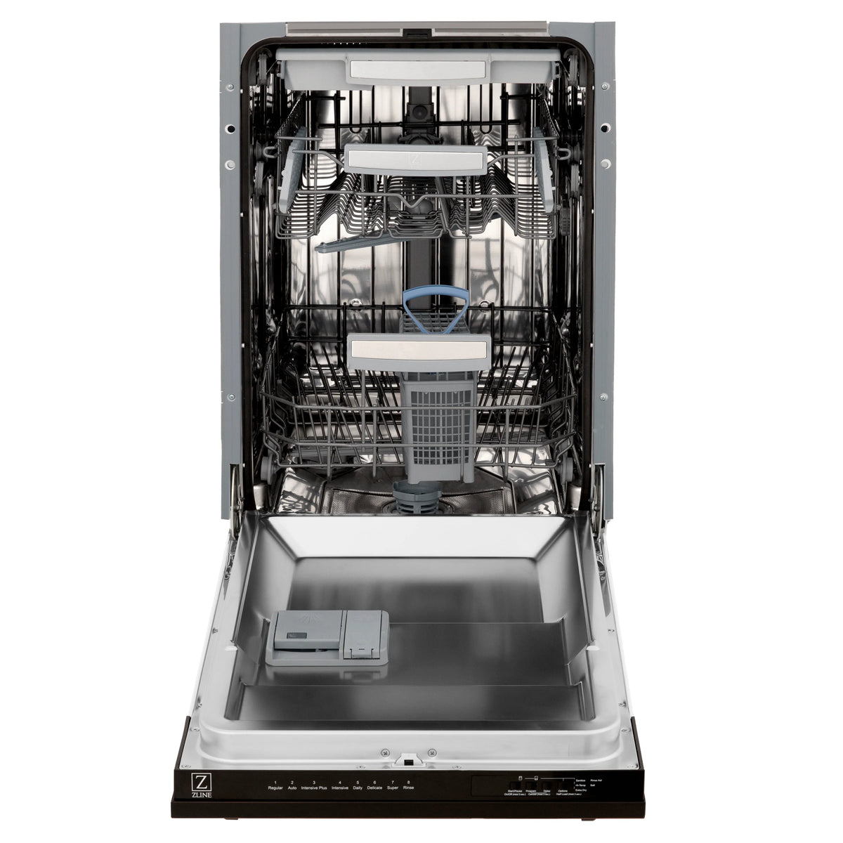 ZLINE 18&quot; Tallac Series 3rd Rack Top Control Dishwasher in Oil Rubbed Bronze with Stainless Steel Tub, 51dBa (DWV-ORB-18)