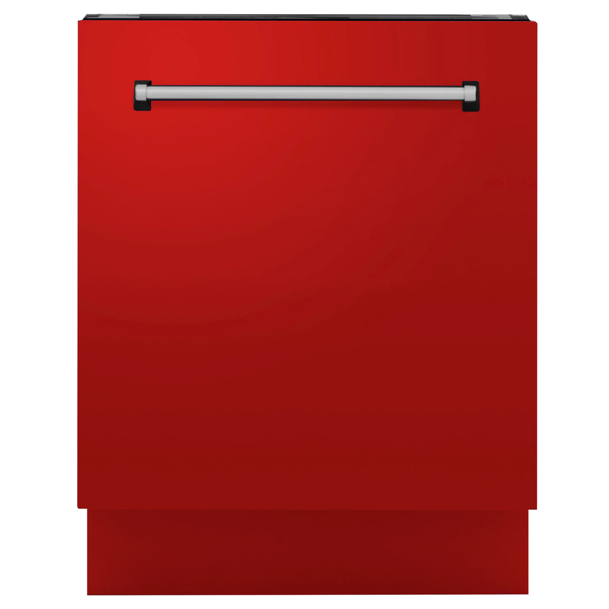 ZLINE 24&quot; Tallac Series 3rd Rack Tall Tub Dishwasher in Red Matte with Stainless Steel Tub, 51dBa (DWV-RM-24)