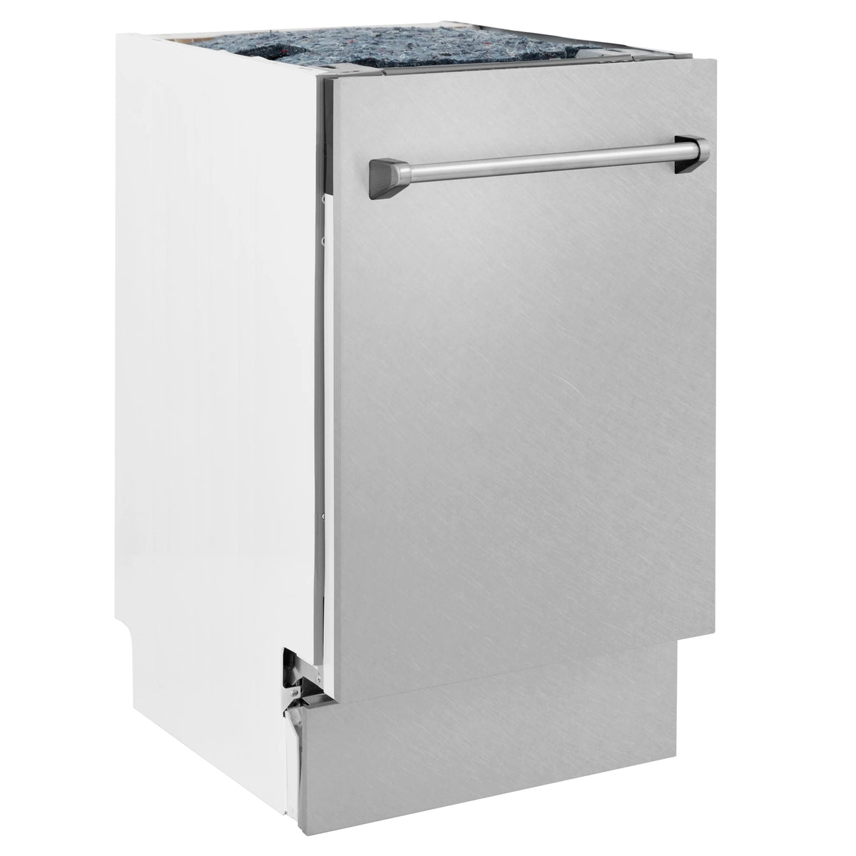 ZLINE 18&quot; Tallac Series 3rd Rack Top Control Dishwasher in DuraSnow with Stainless Steel Tub, 51dBa (DWV-SN-18)