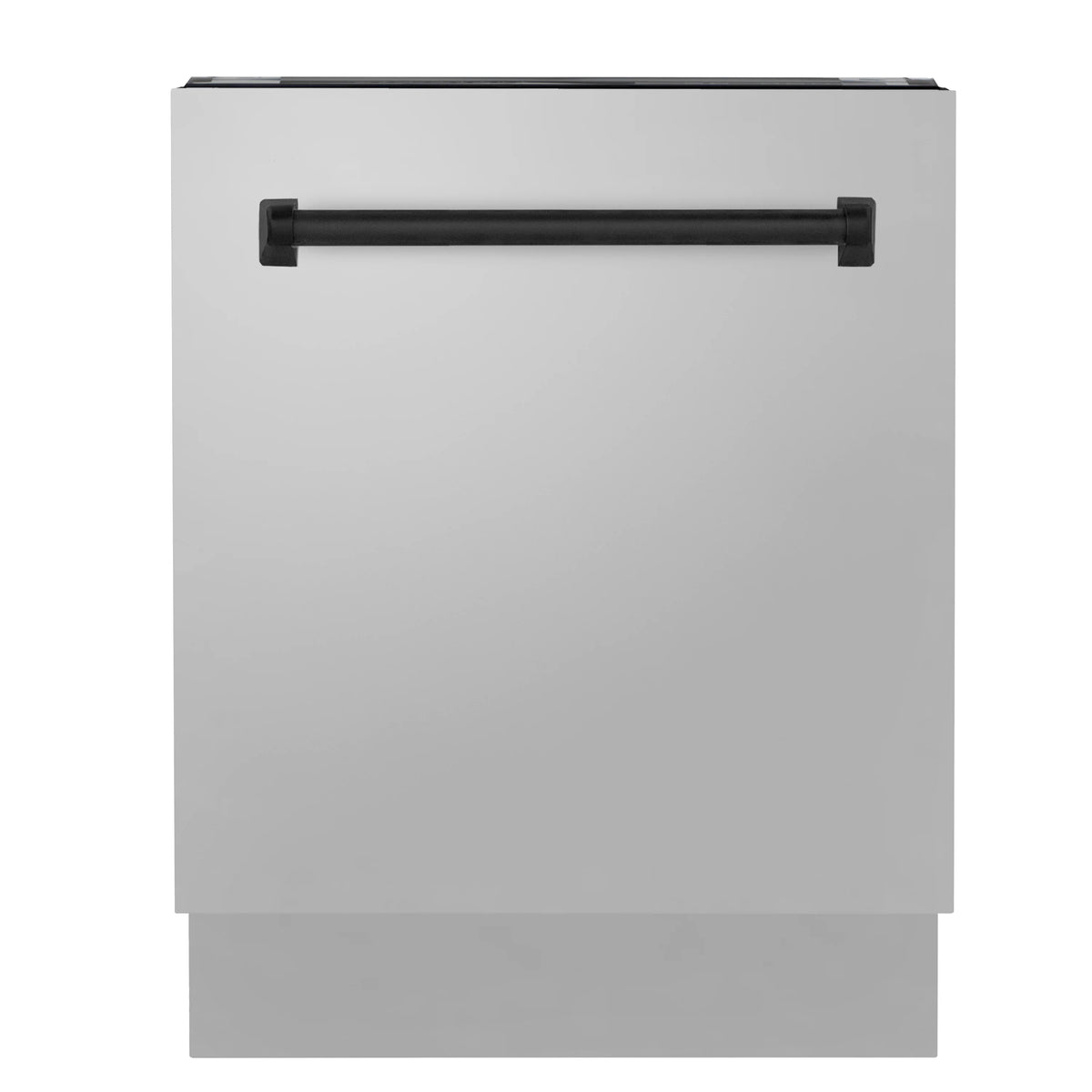 ZLINE - 36&quot; Autograph Edition Kitchen Package with Stainless Steel Dual Fuel Range, Range Hood, Dishwasher and Refrigeration with Matte Black Accents