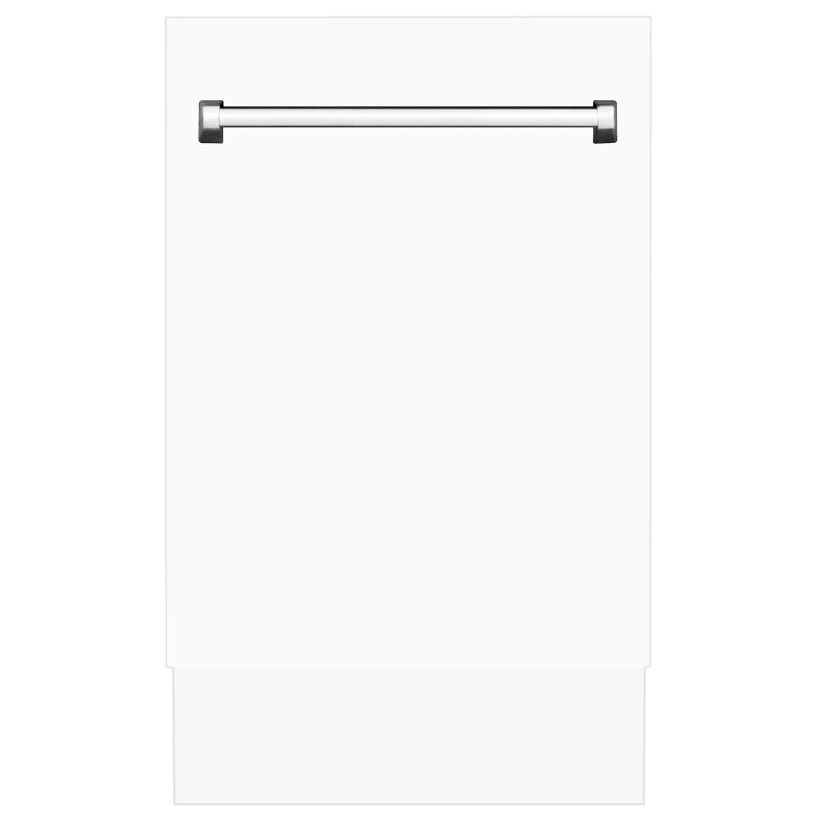 ZLINE 18&quot; Tallac Series 3rd Rack Top Control Dishwasher in White Matte with Stainless Steel Tub, 51dBa (DWV-WM-18)