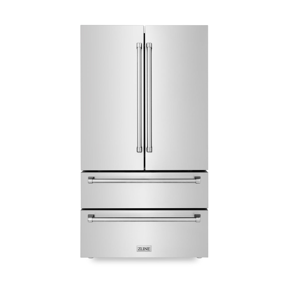 ZLINE - 36&quot; 22.5 cu. ft French Door Refrigerator with Ice Maker in Fingerprint Resistant Stainless Steel