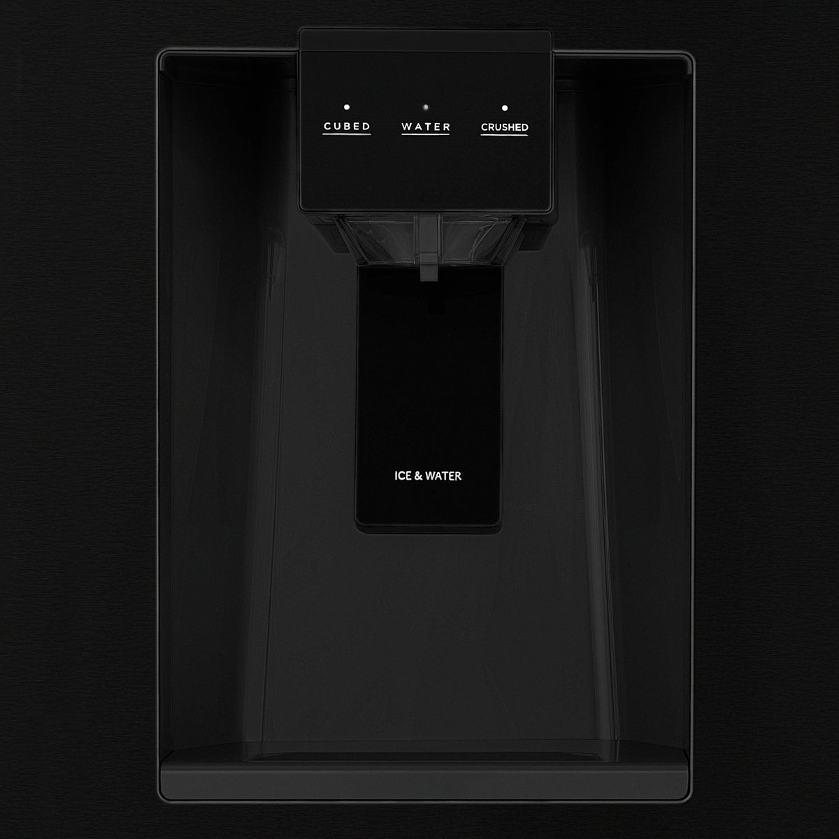 ZLINE - 36&quot; Autograph Edition 21.6 cu. ft French Door Refrigerator, Water, Ice Dispenser in Black Stainless Steel, Champagne Bronze Handles