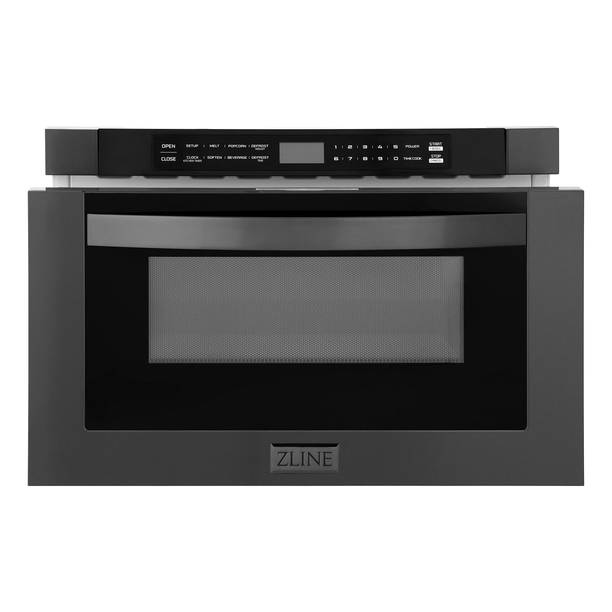 ZLINE 24&quot; 1.2 cu. ft. Built-in Microwave Drawer in Black Stainless Steel