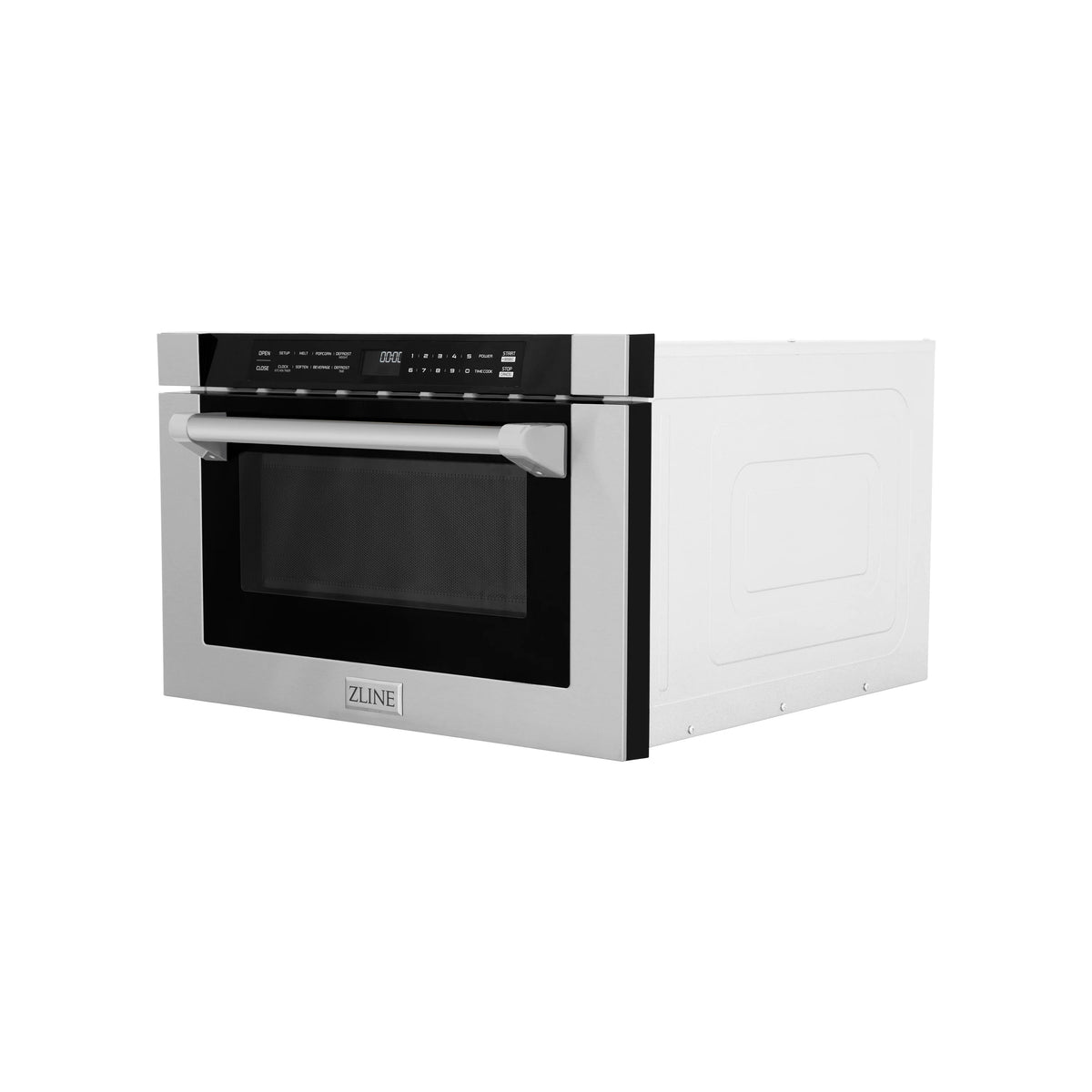 ZLINE 24&quot; 1.2 cu. ft. Built-in Microwave Drawer with a Traditional Handle in Stainless Steel