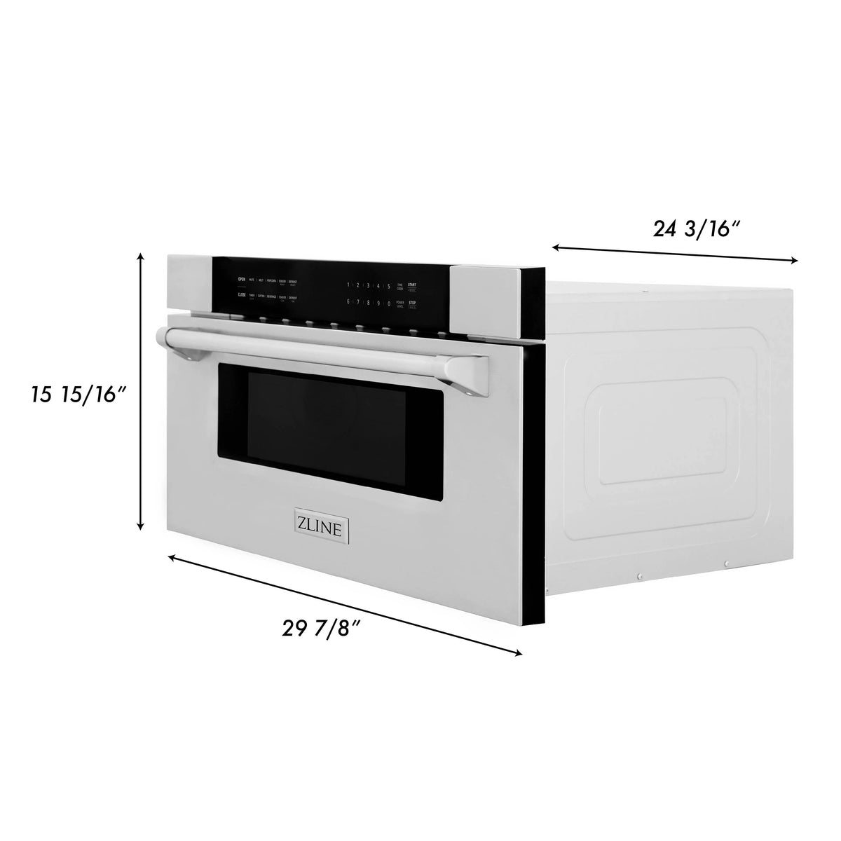 ZLINE 30&quot; 1.2 cu. ft. Built-In Microwave Drawer in Stainless Steel