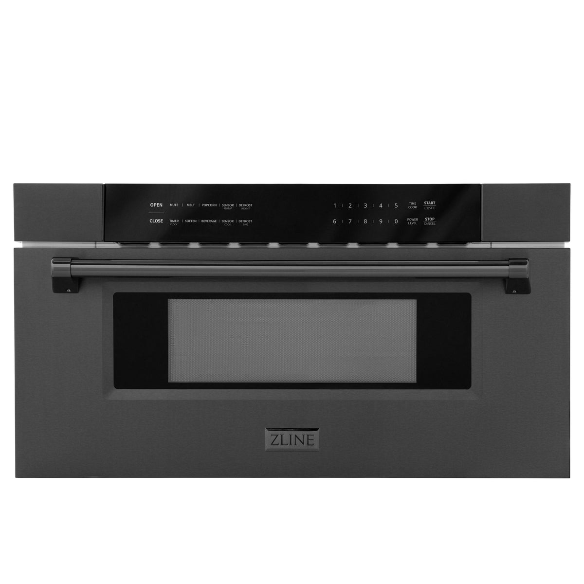ZLINE 30&quot; 1.2 cu. ft. Built-in Microwave Drawer in Black Stainless Steel