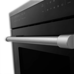 ZLINE 24" 1.6 cu ft. Built-in Convection Microwave Oven in Black Stainless Steel with Speed and Sensor Cooking