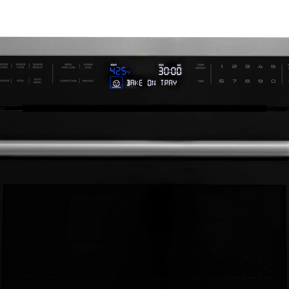 ZLINE 24&quot; 1.6 cu ft. Built-in Convection Microwave Oven in Black Stainless Steel with Speed and Sensor Cooking