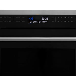 ZLINE 24" 1.6 cu ft. Built-in Convection Microwave Oven in Black Stainless Steel with Speed and Sensor Cooking
