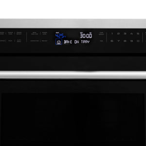 ZLINE - Stainless Steel 30" Built-in Convection Microwave Oven and 30" Single Wall Oven with Self Clean