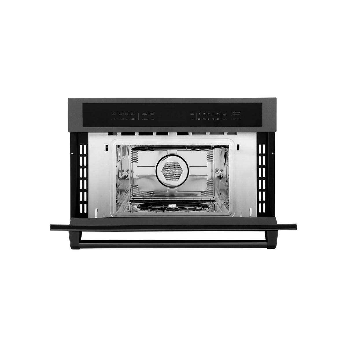 ZLINE 30” 1.6 cu ft. Built-in Convection Microwave Oven in Black Stainless Steel with Speed and Sensor Cooking