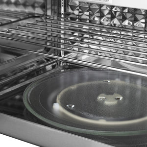 ZLINE 30" Kitchen Package with Stainless Steel Dual Fuel Range, Modern Over The Range Microwave and Dishwasher