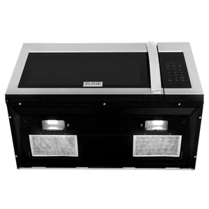 ZLINE 1.5 cu. ft. Over the Range Convection Microwave Oven in Stainless Steel with Modern Handle and Sensor Cooking