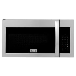 ZLINE 30" Kitchen Package with Stainless Steel Dual Fuel Range, Modern Over The Range Microwave and Dishwasher