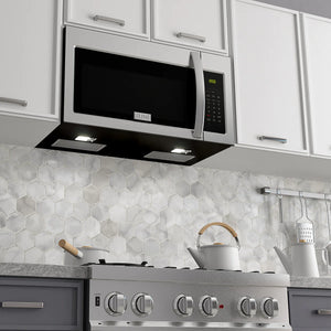 ZLINE 1.5 cu. ft. Over the Range Convection Microwave Oven in Stainless Steel with Modern Handle and Sensor Cooking