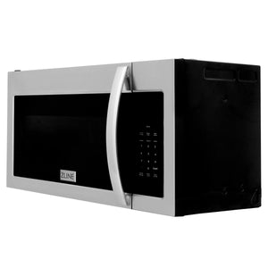 ZLINE 30" Kitchen Package with Stainless Steel Dual Fuel Range, Modern Over The Range Microwave and Dishwasher
