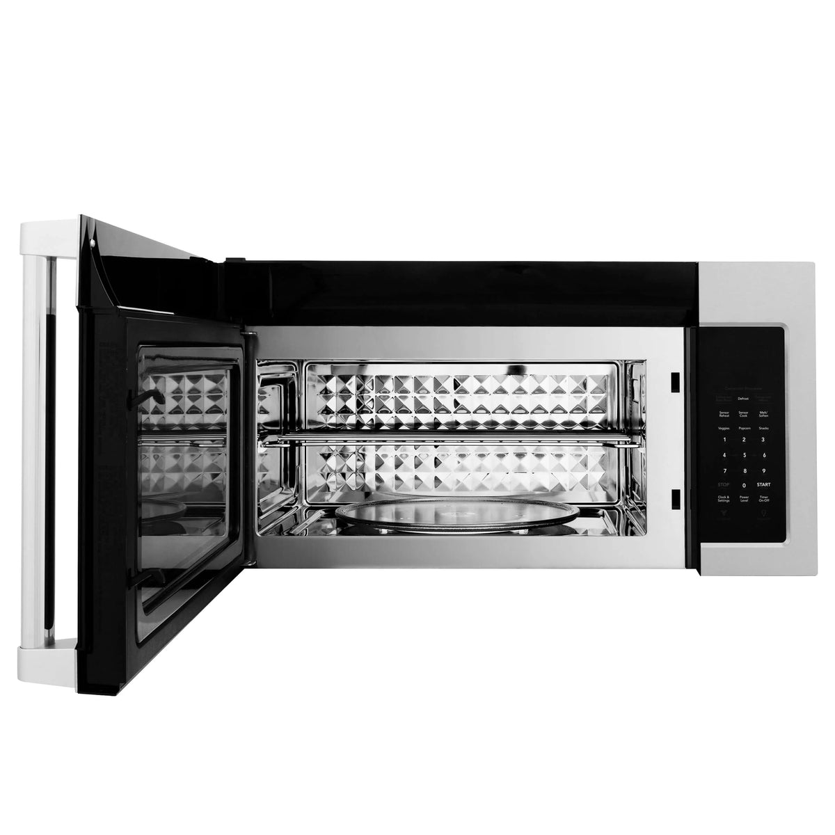 ZLINE - 30&quot; Kitchen Package Stainless Steel Dual Fuel Range and Over The Range Microwave with Traditional Handle