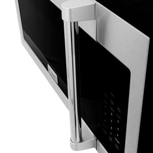 ZLINE 30" 1.5 cu. ft. Over the Range Microwave in Fingerprint Resistant Stainless Steel, Traditional Handle and Set of 2 Charcoal Filters