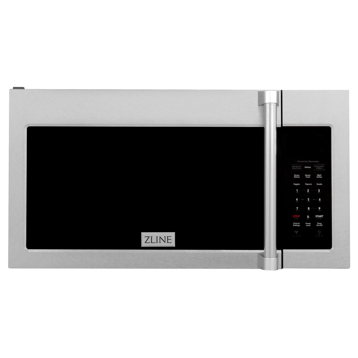 ZLINE 30&quot; 1.5 cu. ft. Over the Range Microwave in Fingerprint Resistant Stainless Steel, Traditional Handle and Set of 2 Charcoal Filters