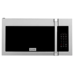 ZLINE 30" 1.5 cu. ft. Over the Range Microwave in Fingerprint Resistant Stainless Steel, Traditional Handle and Set of 2 Charcoal Filters