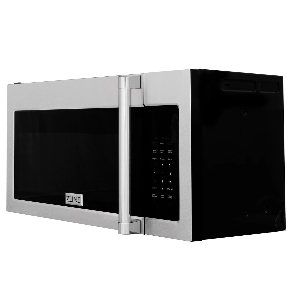 ZLINE 1.5 cu. ft. Over the Range Convection Microwave Oven in Fingerprint Resistant Stainless Steel with Traditional Handle and Sensor Cooking