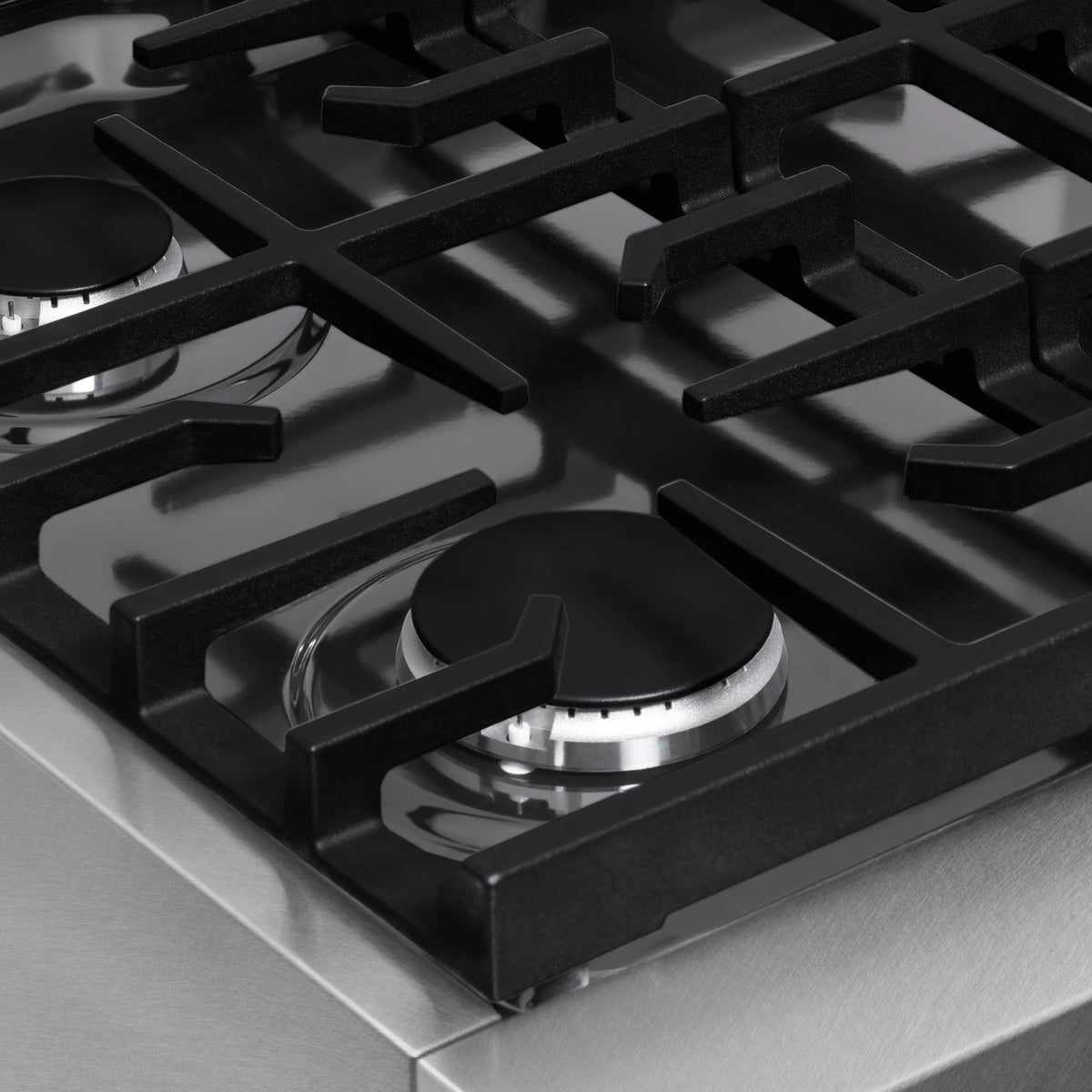 ZLINE - 30 in. Paramount Gas Rangetop with 4 Burners and Porcelain Cooktop in Satin Stainless Steel