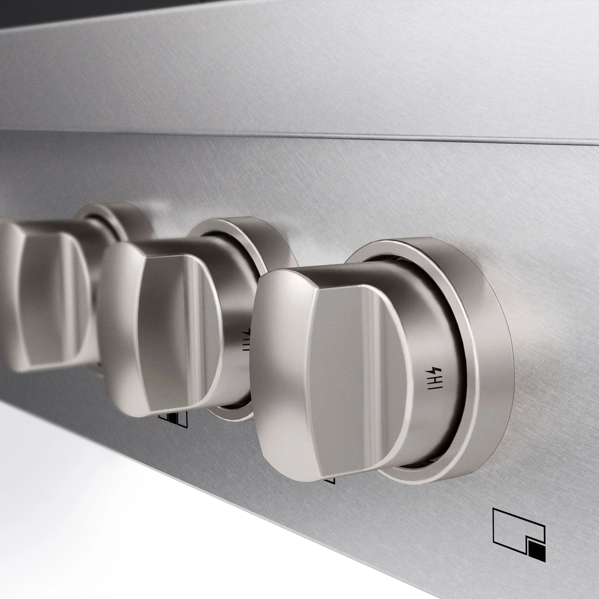 ZLINE - 36 in. Paramount Gas Rangetop with 6 Burners and Porcelain Cooktop in Satin Stainless Steel