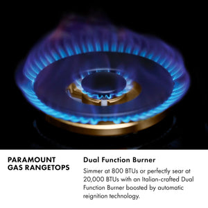 ZLINE - 30 in. Paramount Gas Rangetop with 4 Burners and Porcelain Cooktop in Stainless Steel (SRT30)