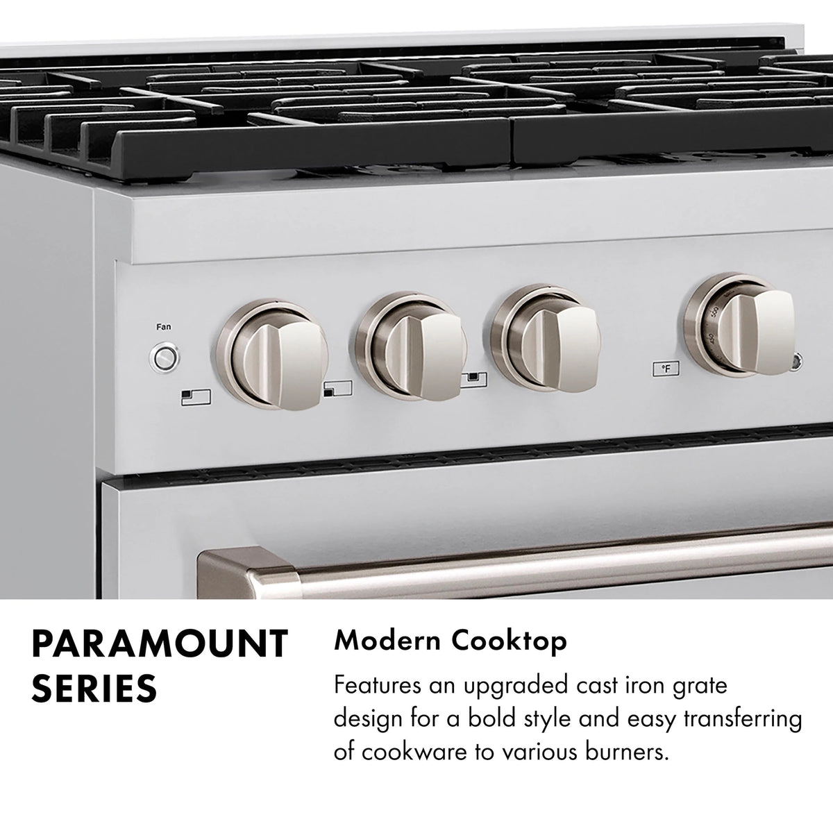 ZLINE - 48 in. 6.7 cu. ft. Paramount Double Oven Dual Fuel Range with 8 Burner Gas Cooktop in Stainless Steel (SDR48)