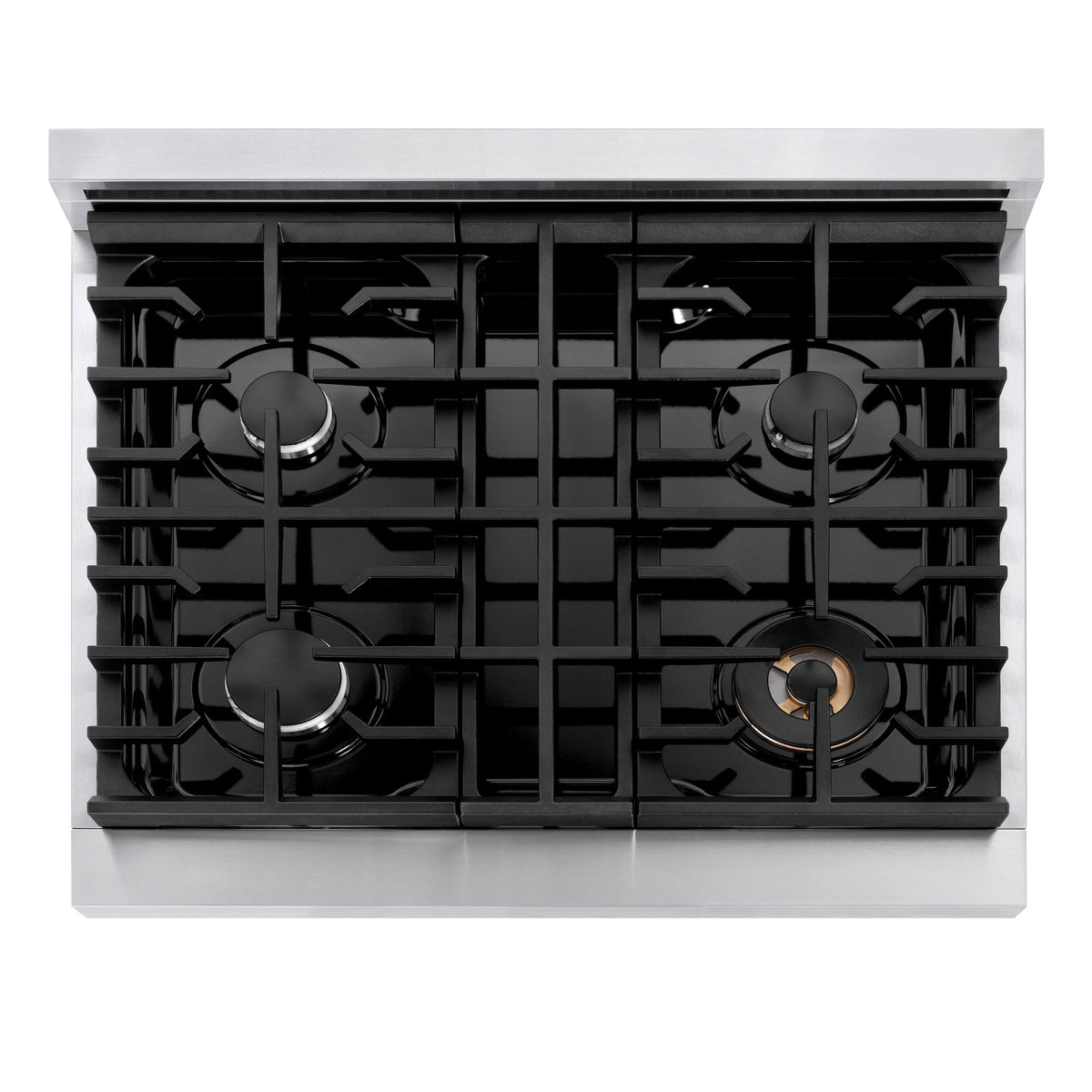 ZLINE - 30 in. Paramount Gas Rangetop with 4 Burners and Porcelain Cooktop in Stainless Steel (SRT30)
