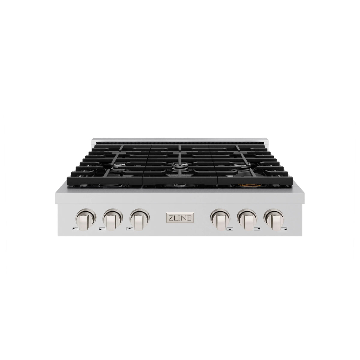 ZLINE - 36 in. Paramount Gas Rangetop with 6 Burners and Porcelain Cooktop in Stainless Steel