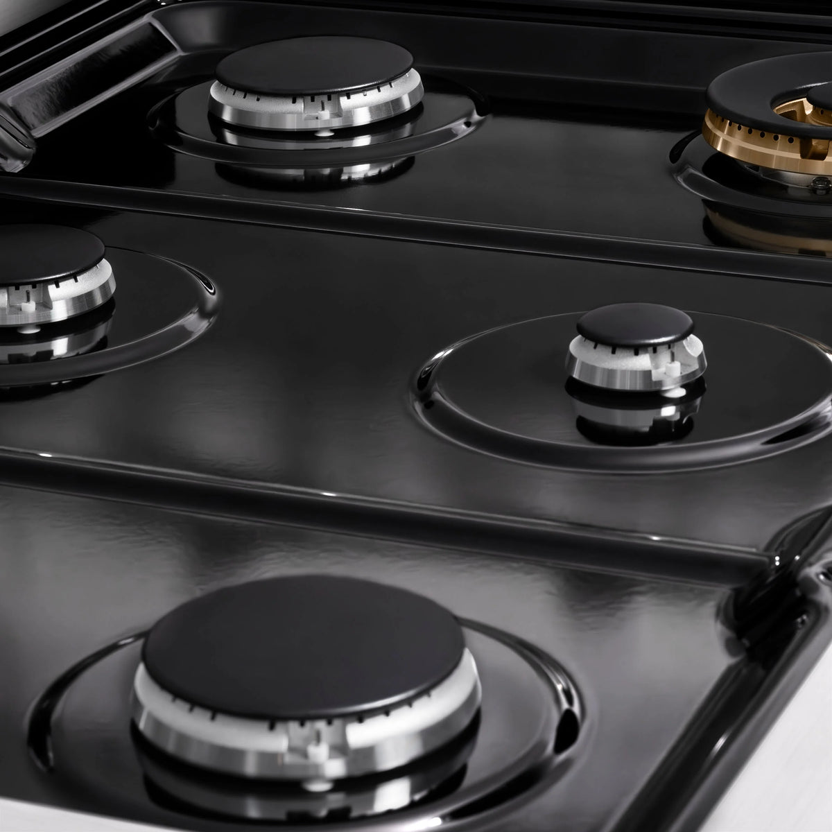 ZLINE - 36 in. Paramount Gas Rangetop with 6 Burners and Porcelain Cooktop in Stainless Steel
