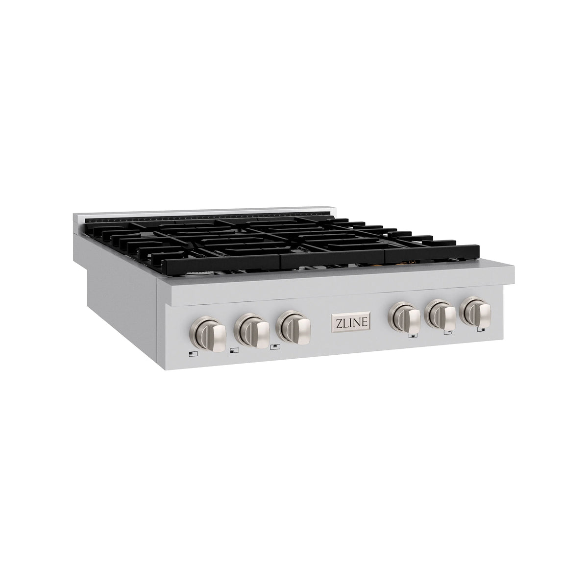 ZLINE - 36 in. Paramount Gas Rangetop with 6 Burners and Porcelain Cooktop in Stainless Steel