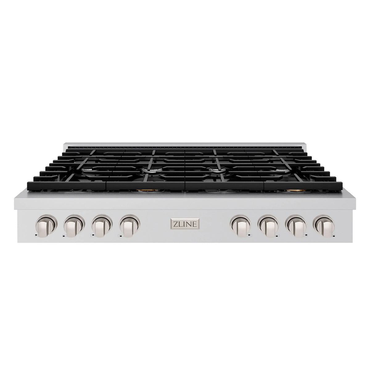 ZLINE - 48 in. Paramount Gas Rangetop with 8 Burners and Porcelain Cooktop in Stainless Steel (SRT48)